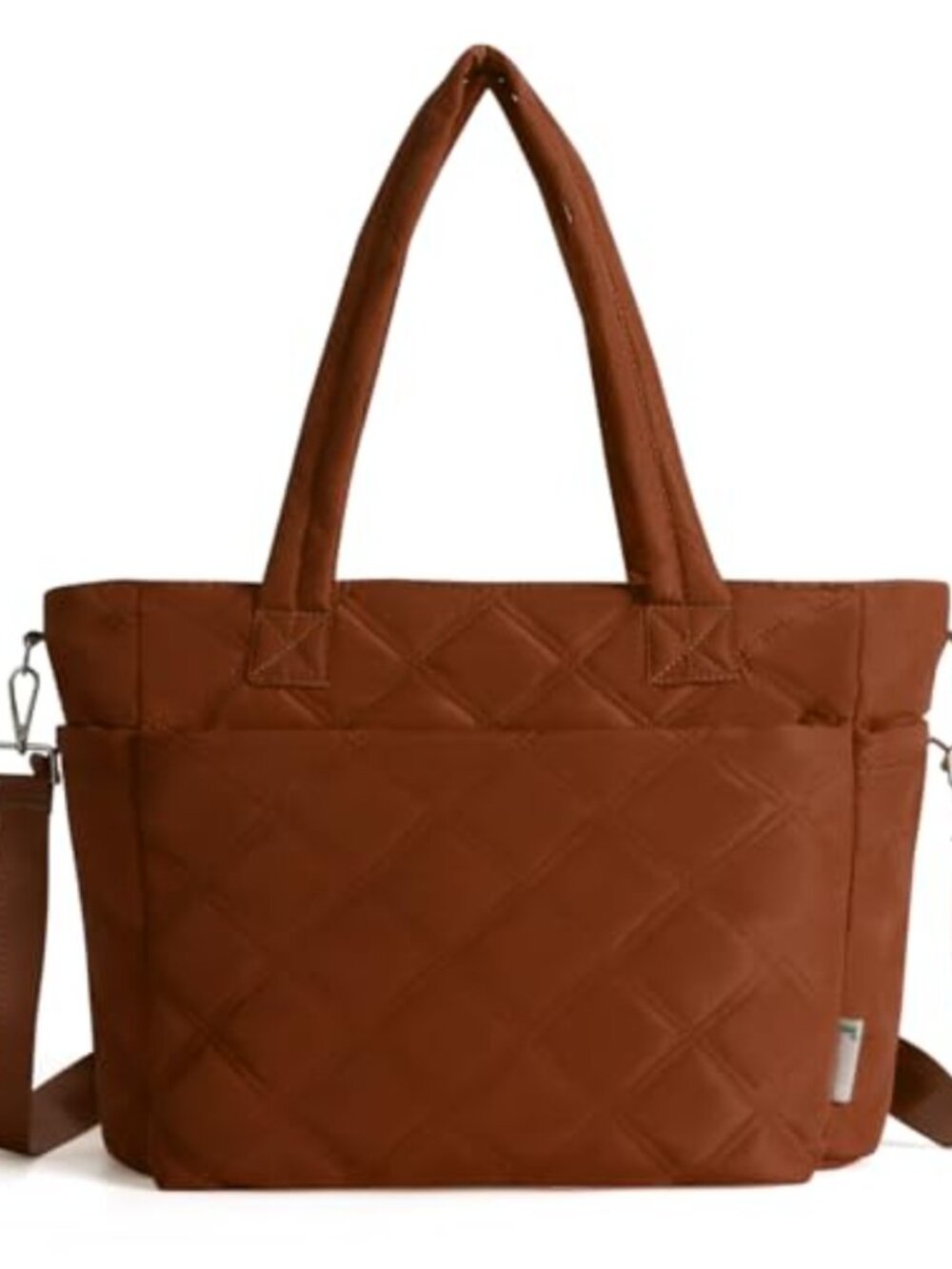 Quilted Puffer Tote Bag Lightweight Shoulder Bag Travel Work